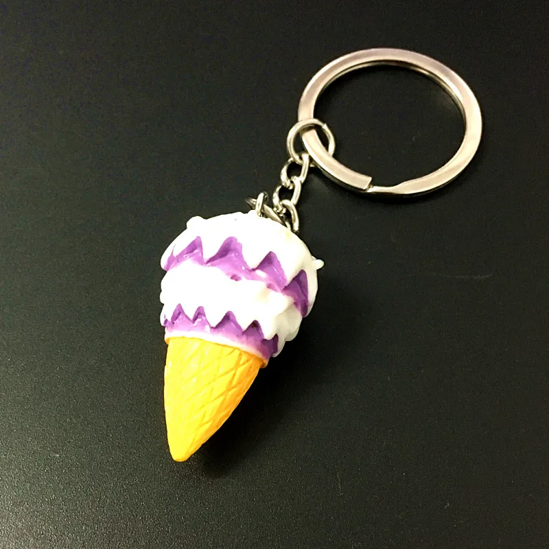 Новый дизайн 3D DIY Модель мороженого брелок мягкий конус из смолы материал подарок