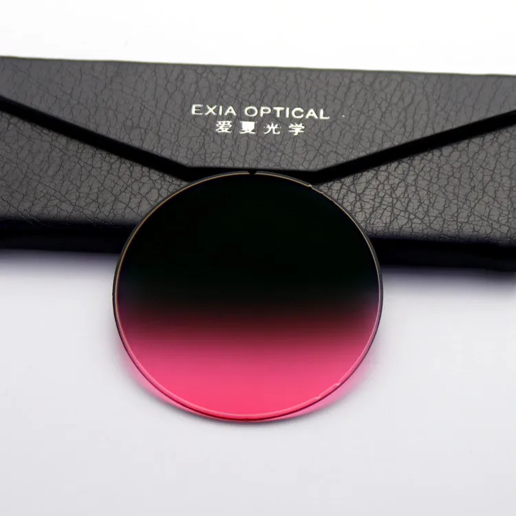 Градиентные линзы красного и серого цвета с зеркальной вспышкой K Gold EXIA OPTICAL A48 Series