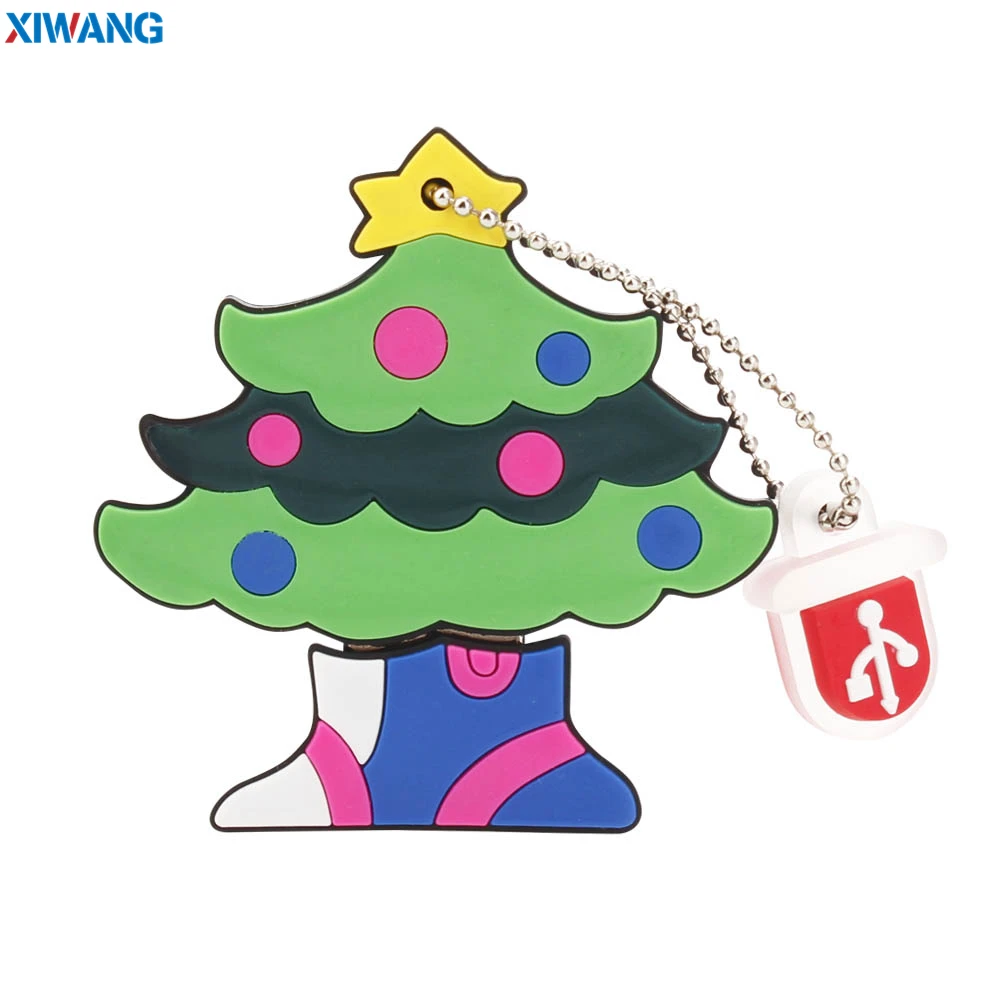 XIWANG USB флеш-накопитель 128 ГБ, флеш-накопитель, мультяшный снеговик, Рождественская елка, подарки, 64 ГБ, 32 ГБ, 16 ГБ, 8 ГБ, 4 Гб, олень, Санта-Клаус, ручка-накопитель