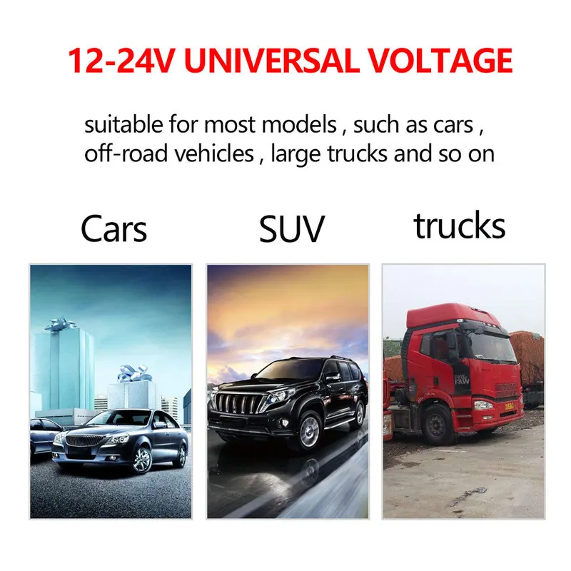 ABS 4 Way 12V 24V Мульти разветвитель автомобильного прикуривателя USB зарядное устройство адаптер Черный Авто внутренние части