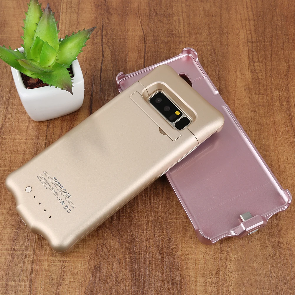 Чехол зарядка Батарея Зарядное устройство чехол для samsung Galaxy Note8 5200 мАч Мощность Bank Дело внешнего резервного Батарея зарядки чехол Мощность банк