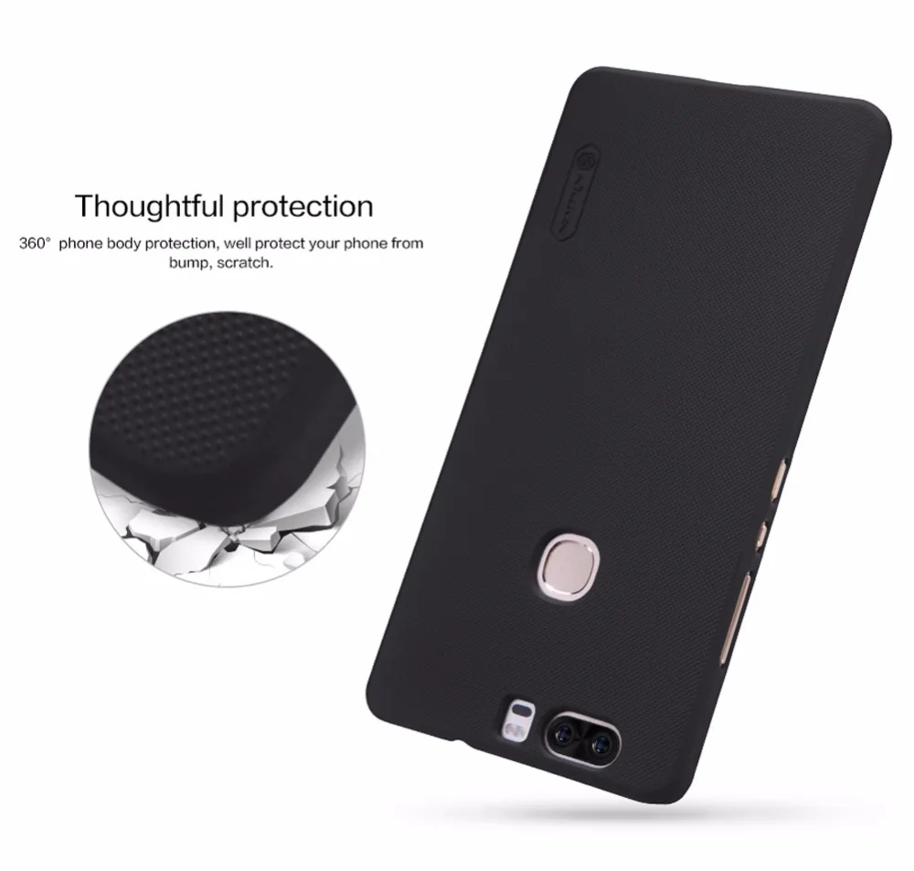 honor v8 case Nillkin frosted for huawei (5.7'') PC hard plastic back cover Gift Screen Protector free shipping |
