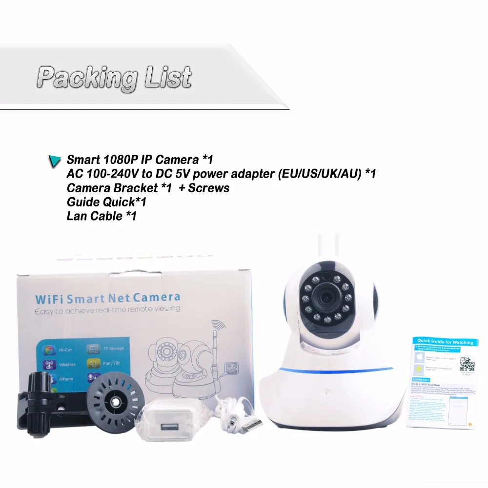Anbvision 1080/960 P беспроводная домашняя ip камера видеонаблюдения Wifi ночного видения CCTV