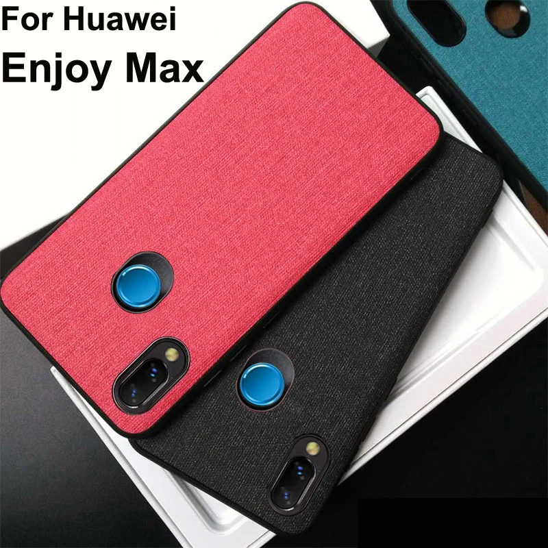 Для Huawei Enjoy Max Силиконовый чехол бампер ткань для TPU Мягкий силиконовый внутри