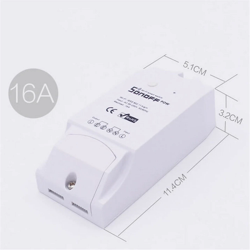 Sonoff Pow R2 16A Smart Dual Wifi Wireless Home Voice Measurement Monitor Power Switch Control Automation Controls | Электроника