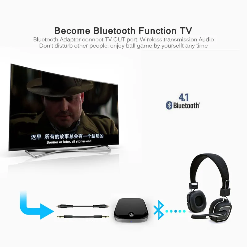 ANLUD Bluetooth передатчик приемник 2 в 1 CSR V4.1 Wireles адаптер 3 5 мм аудио APT X низкая задержка