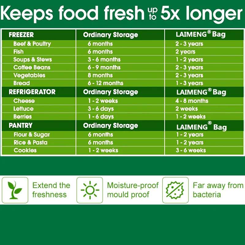 laimeng vacuum bags for vacuum sealer food storage film vacuum seal bags 100lot kitchen appliance sous vide packing bags p106 free global shipping