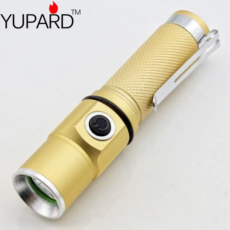 YUPARD миниатюрный перезаряжаемый портативный светодиодный фонарик Q5 с