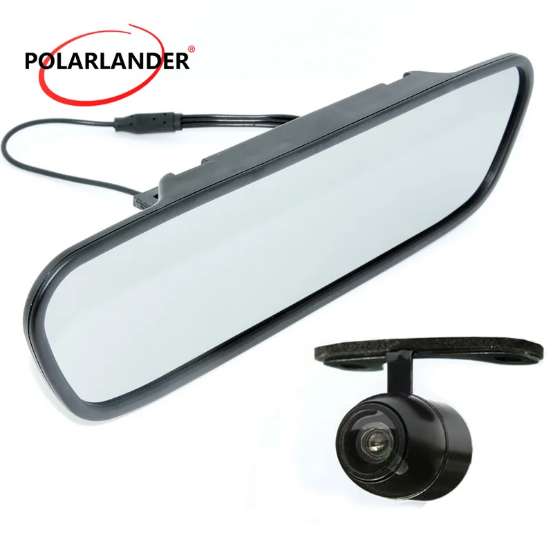 Auto TFT LCD Car Interior Mirror Monitor 170 Degree Night Vision Color Screen Rearview Camera Optional 5 Inch DC 12V Video Input |