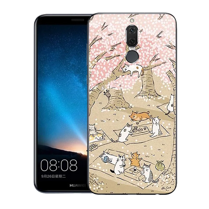 Для huawei mate 10 Lite/Nova 2i/MaiMang6 модная задняя крышка с принтом для mate 10 Lite/mate 10lite Мягкий силиконовый чехол для телефона