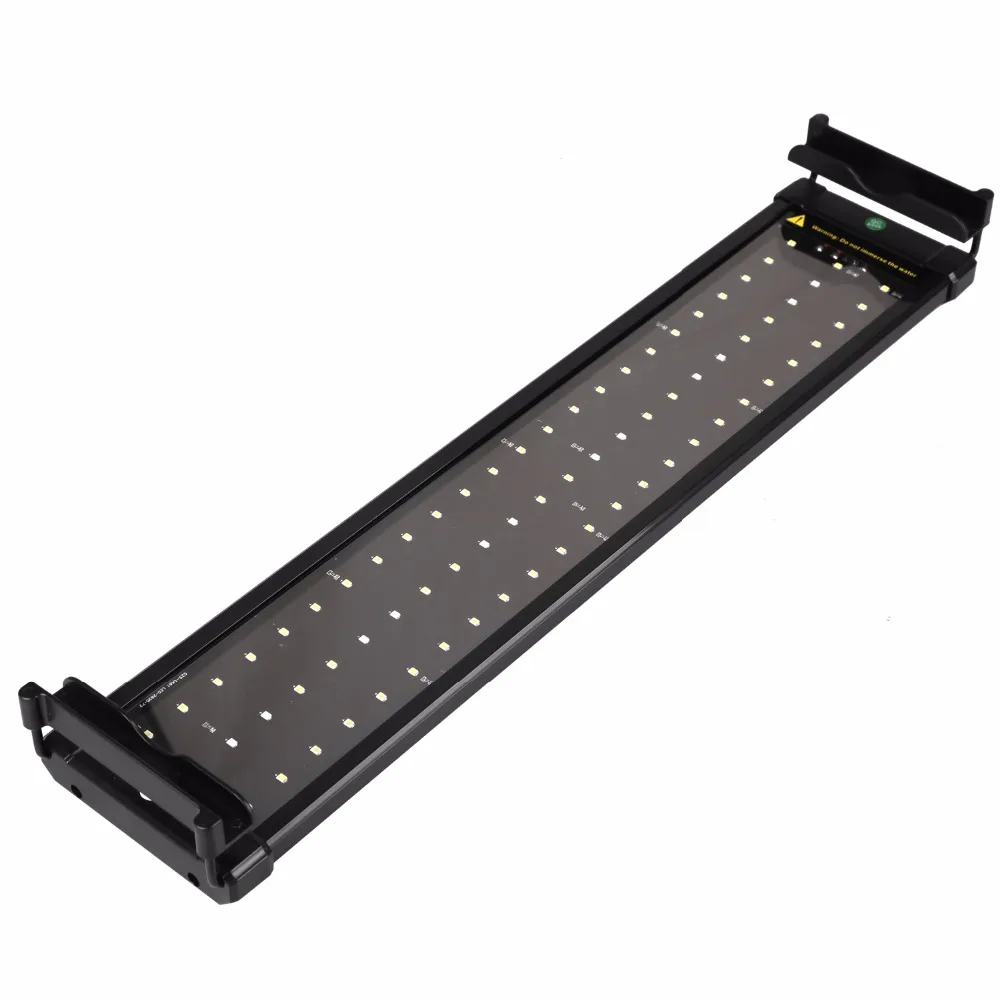 Nicrew 30-82 см 100-240 В аквариумный светодиодный светильник ing светильник для аквариума с выдвижными кронштейнами белый и синий светодиодный s подходит для аквариума