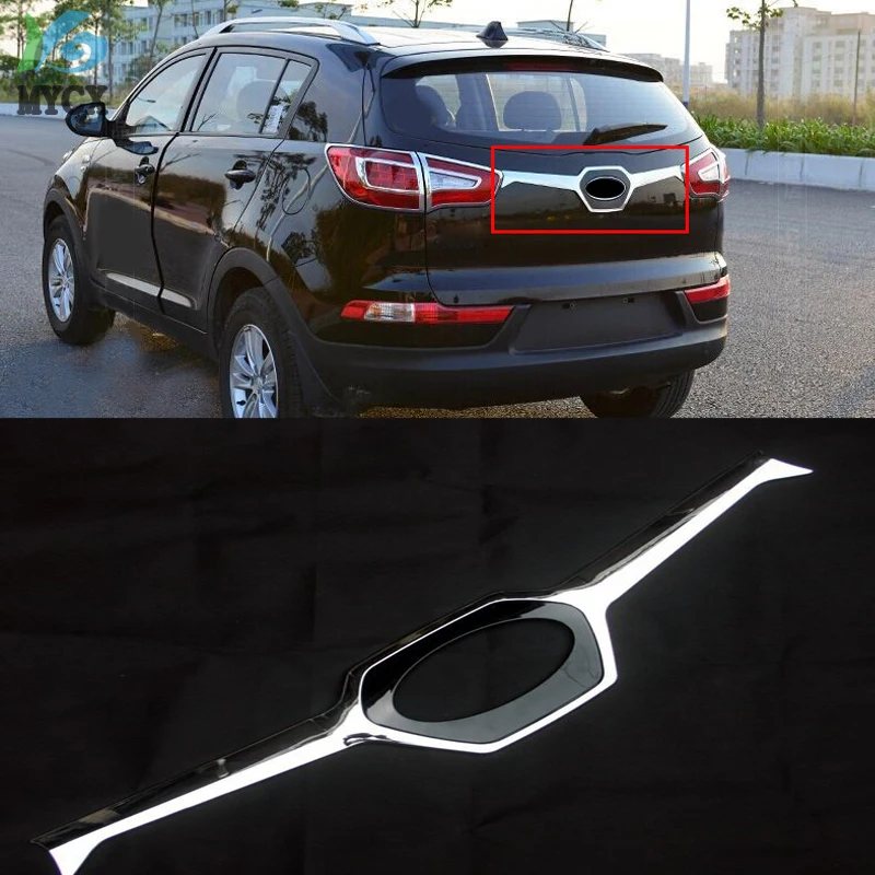 2011 2015 для Kia Sportager ABS хромированная Задняя Крышка багажника