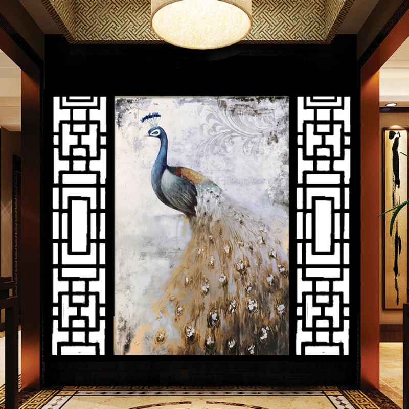 

Peacock Full Round Diamond Painting Cross Stitch Diamond Mosaic Craft Diamond Embroidery Diy Needlework Home Paintings A6330