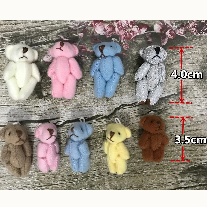 10 шт./лот мини-соединение медведь плюшевые игрушки Свадебные подарки дети