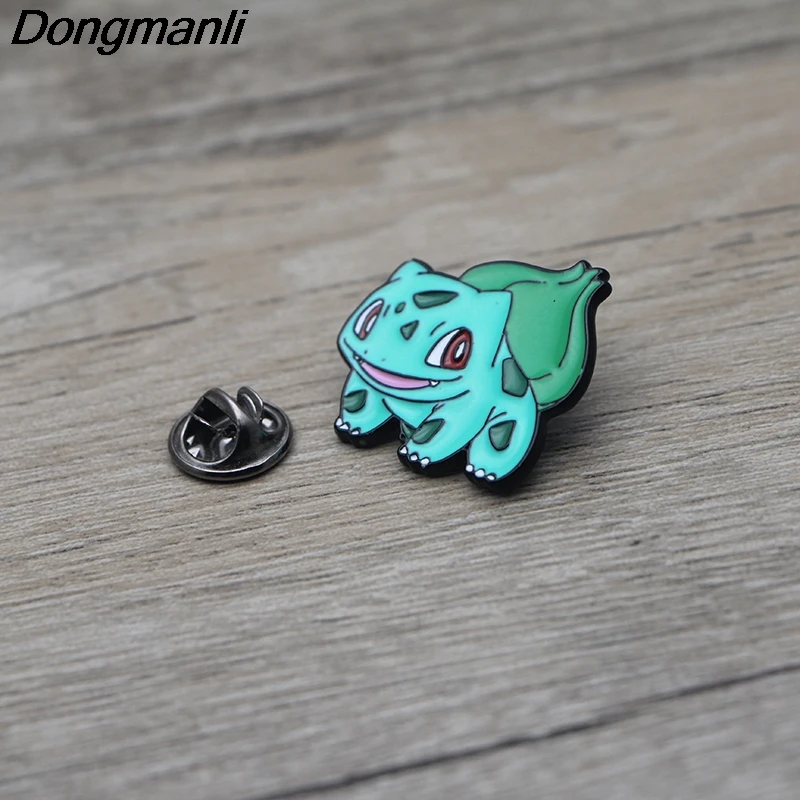 L3413 Bulbasaur металлическая Эмаль Булавка для рюкзака/сумки/джинсовой одежды значок нагрудная булавка брошь бижутерия 1 шт