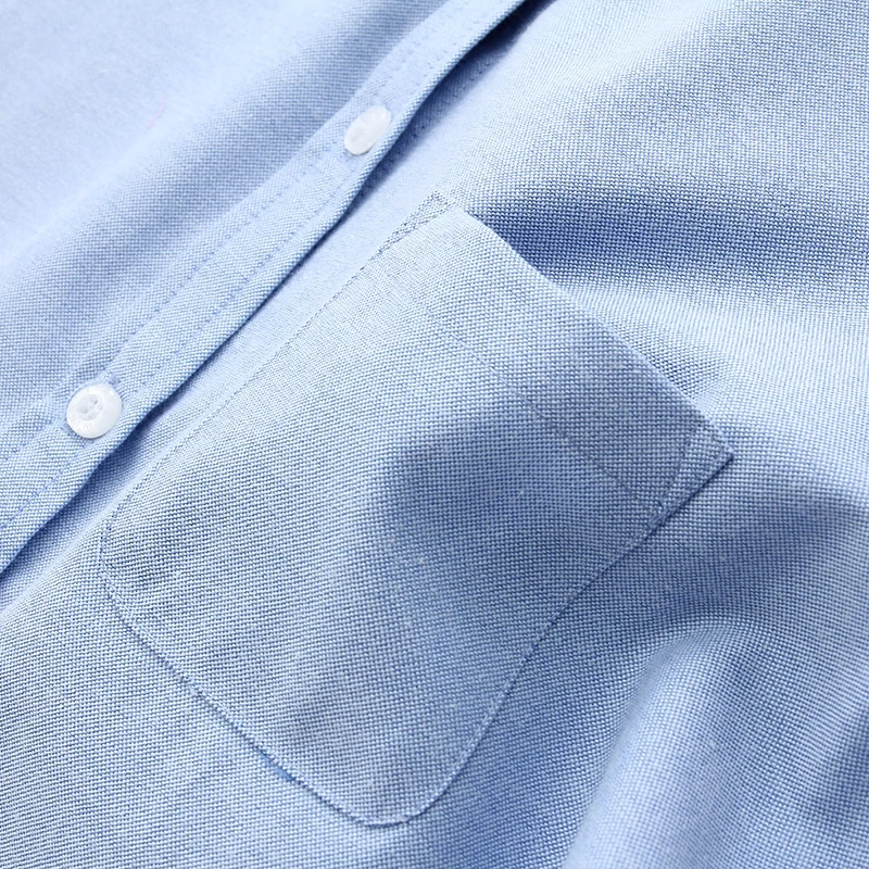 Женская Офисная рубашка с длинным рукавом хлопковая блузка Оксфорд высокого