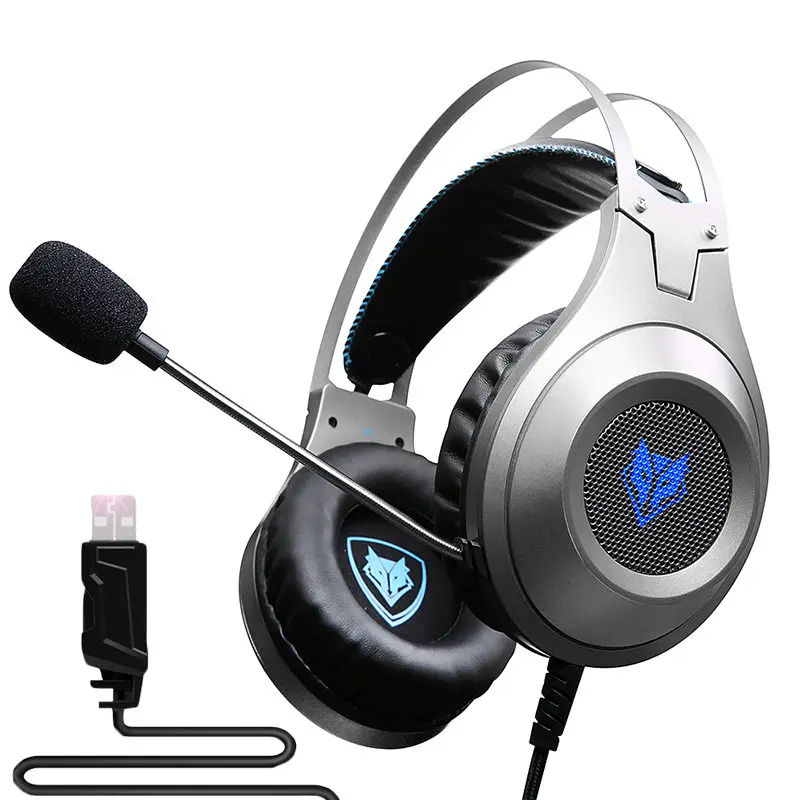 Black USB Teamyo N2 обновленная версия улучшенная версия компьютера стерео игровая гарнитура игровой телефон PS4 Xbox PC гарнитура с микрофоном hea - Цвет: Black USB