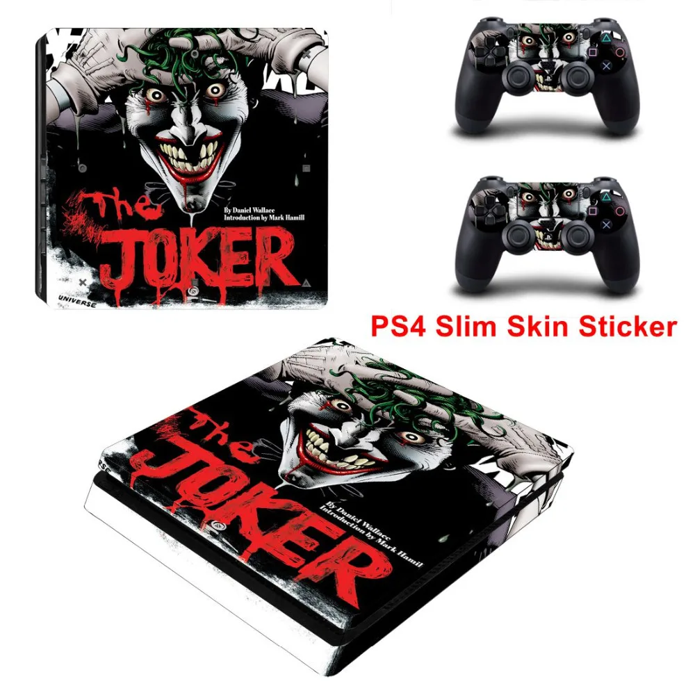 Наклейка в стиле Бэтмена и Джокера для Playstation 4 Slim PS4 тонкая консоль наклейки 2