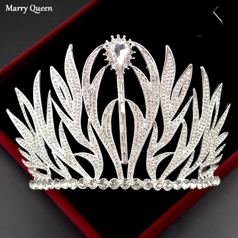 Модная Серебряная свадебная корона в европейском стиле для невесты с