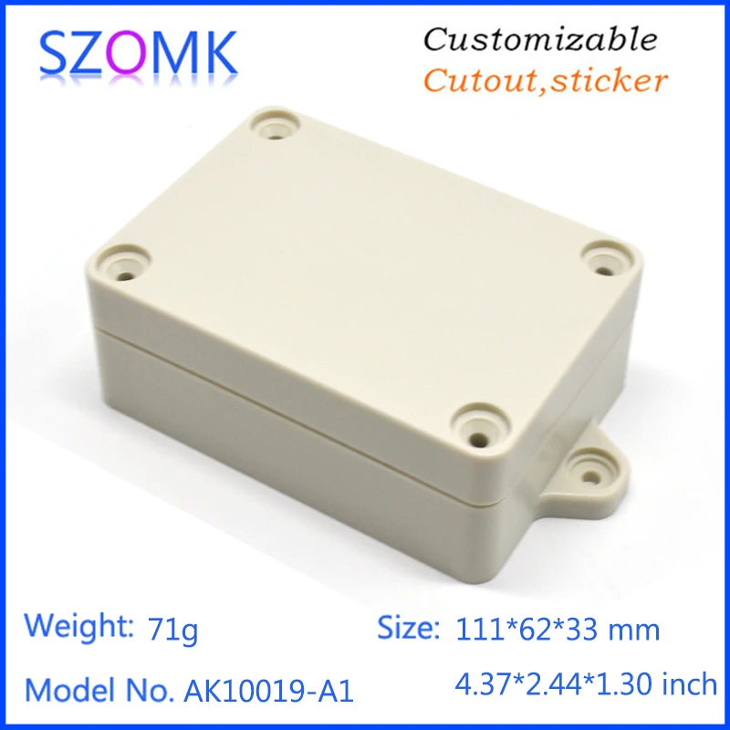 Настраиваемый водонепроницаемый пластиковый корпус (1 шт.) 111*62*33 мм Лидер продаж