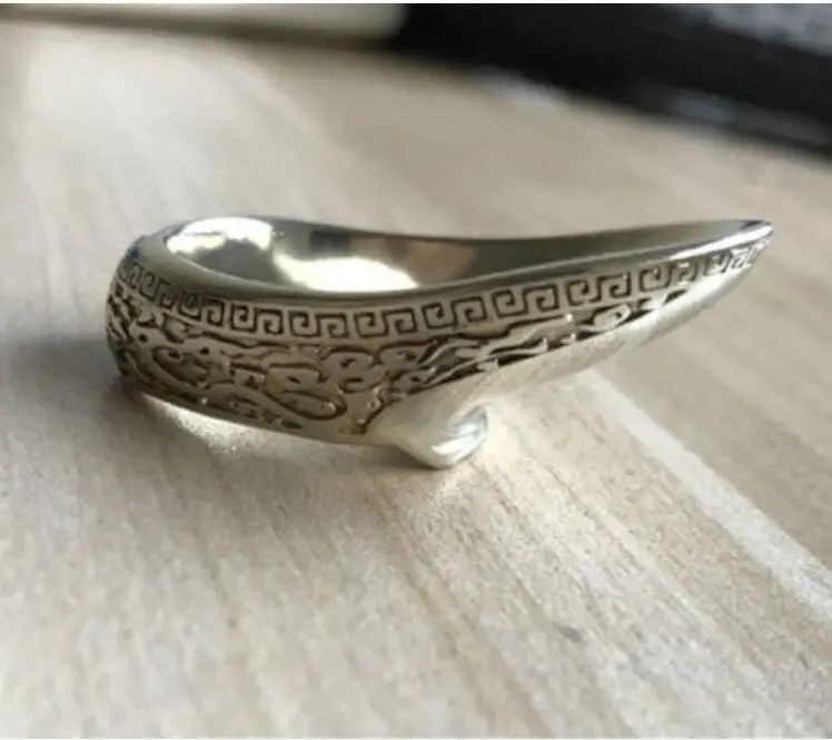 Мельхиор палец кольцо Пряжка протектор для стрельбы из лука Toxophily | Спорт и