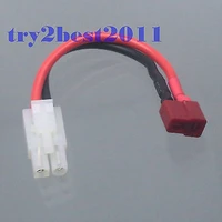 tamiya male to female t plug deans style adapter with 10cm 4 in 14awg wire