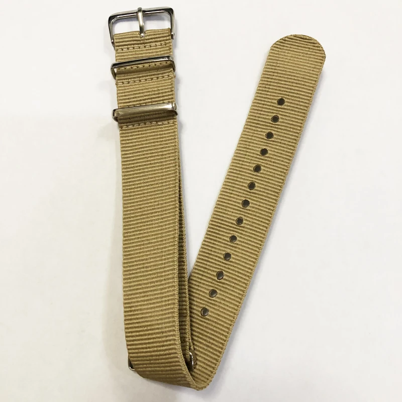 Новый брендовый армейский спортивный нейлоновый ремешок для часов 22 мм материал