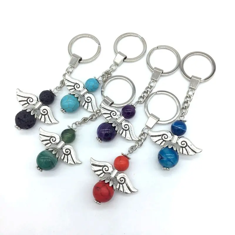 Модный камень кулон брелок подарок ангела бусина цветной ювелирный мешок