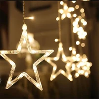 star string 2 5m 138 led lights christmas fairy light garland led curtain for wedding home party birthday decoration