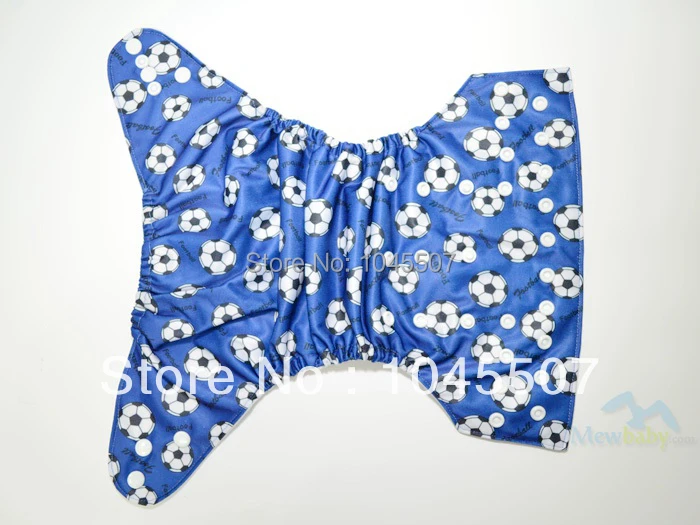 Синий футбол печатные многоразовые подгузники детские + 1 шт. вставить FT55a