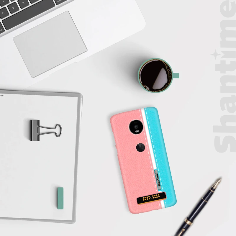 Роскошный чехол из искусственной кожи для Motorola Moto Z4 играть Модный Цветной