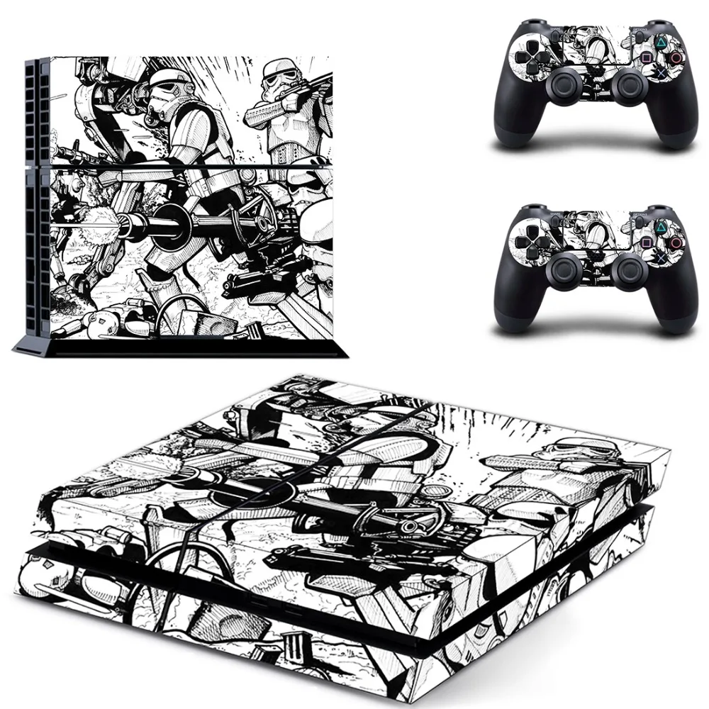Пленка Звездные войны PS4 наклейка на кожу Виниловая для Playstation 4 консоль и 2