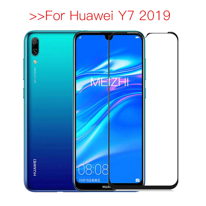 Защитное стекло закаленное для Huawei Y7 2019 Y 7 защита экрана Y72019 DUB LX1 7Y Pro 2019|Защитные