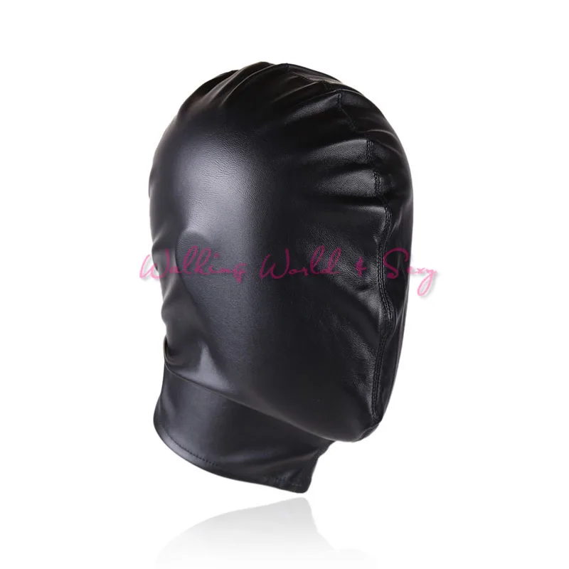 YUELV Pu Leather Slave Hood Full Head Bondage Headgear Restraints Fetish Harness Sex Mask Adult Game For Couples BDSM Products | Красота и