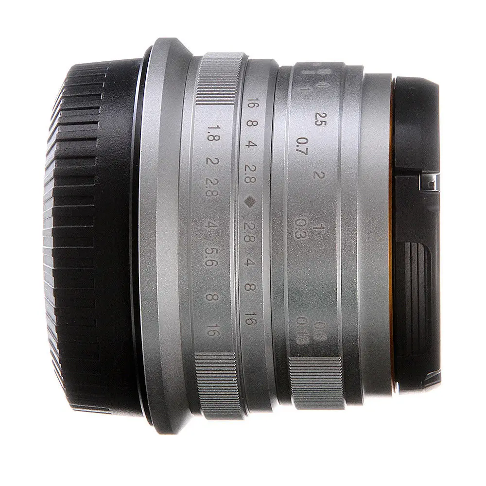 

25mm F/1.8 MF HD MC Prime Lens to All Single Series for For Sony E-mount A6000/A6100/A5000/A5100/NEX3/3N/5/5T/5R/7 Silver/Black