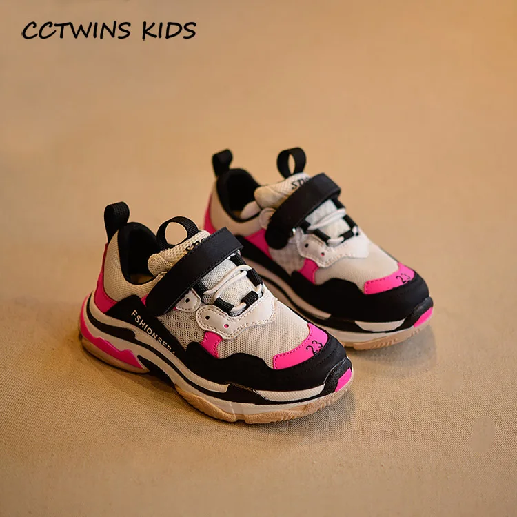 Rose 1 CCTWINS KIDS/ г.; Весенняя сетчатая обувь для маленьких мальчиков; Детские Модные Повседневные спортивные кроссовки для маленьких девочек; Брендовые спортивные кроссовки белого цвета; F2061 - Цвет: Rose 1