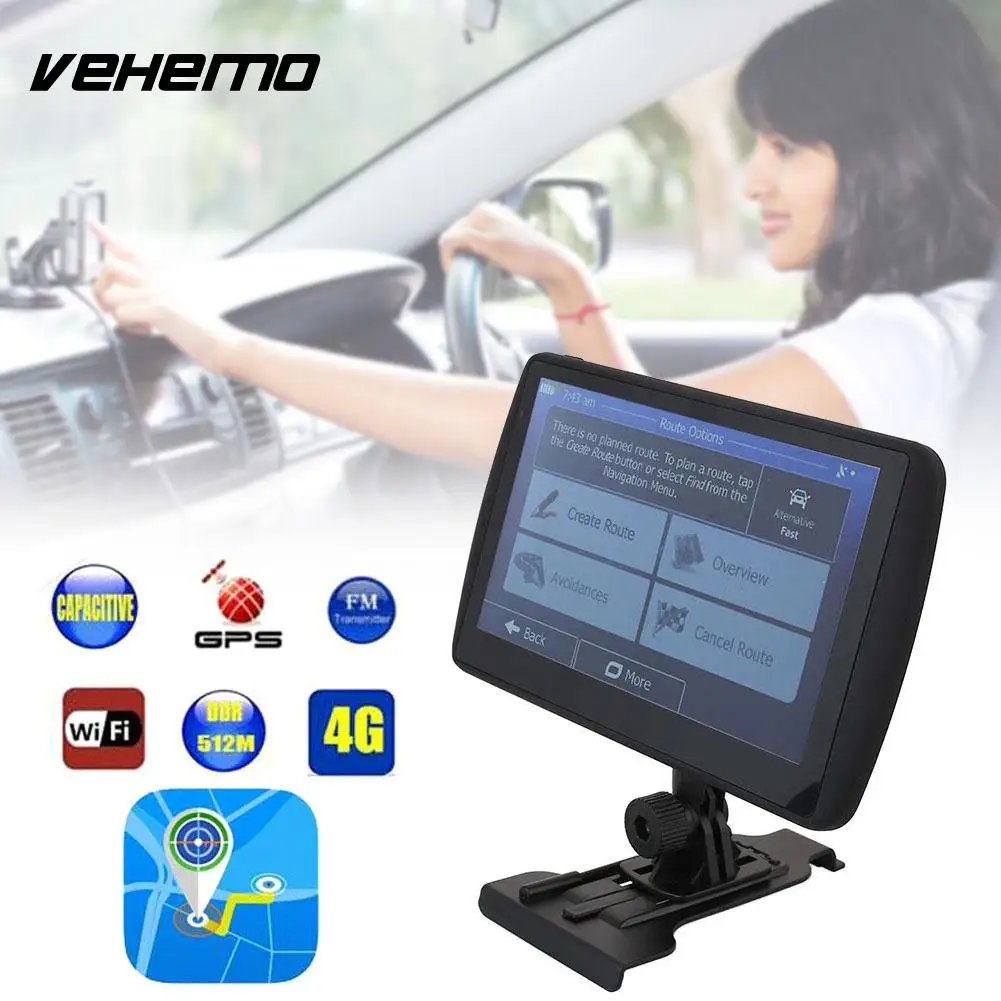 7 дюйм(ов) 4 г Портативный HD gps Satnav MP3 плеер с картой Бесплатная Карты для автомобиля