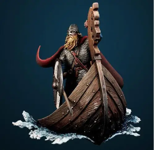 Новый несобранный 1/32 54 мм викингов Drakkar длинная лодка солдат древний набор из