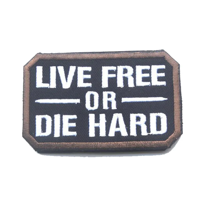 B Suining Dead Live Free или Die Hard 3D вышивка повязки Тигр желчного пузыря длинный Вэй 4 не бесплатно военный значок Одежда патч в виде шляпы - Цвет: B