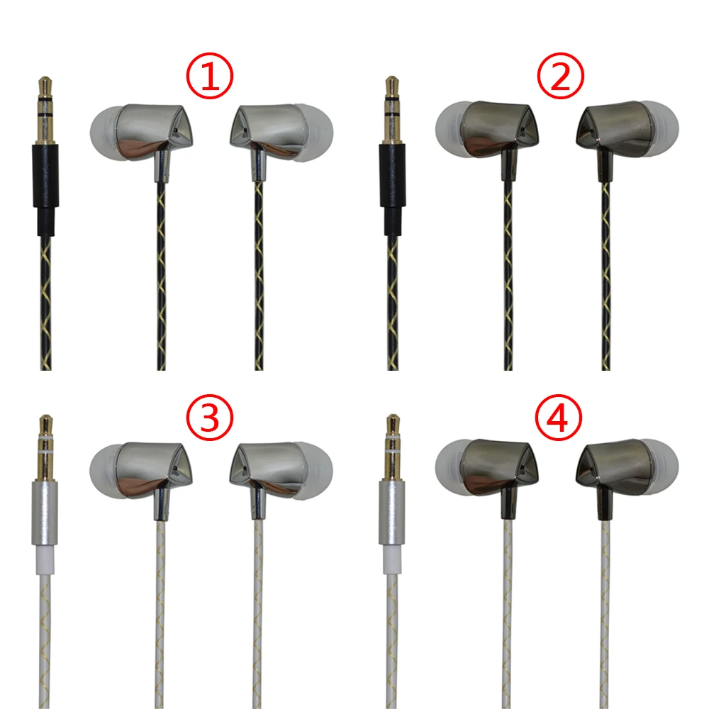 qijiagu 100pcs In-Ear 3.5mm Wired Earphone Headset In-line Control computer Smartphone Without Mic for Phone MP3 MP4 | Электроника