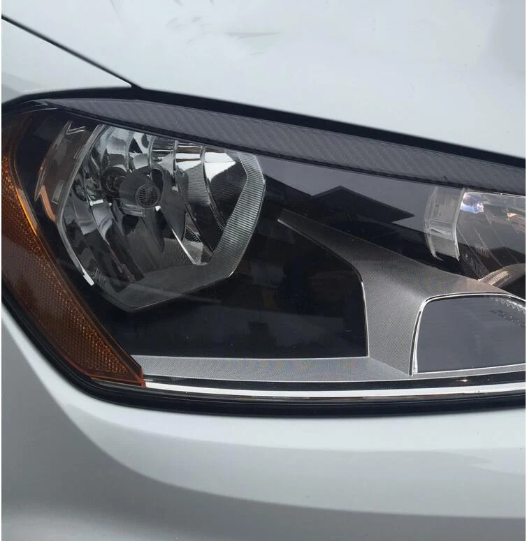 100% задний углеродного волокна фары Брови Веки для Volkswagen VW Golf 7 MK7 GTI 2014-2016 передние