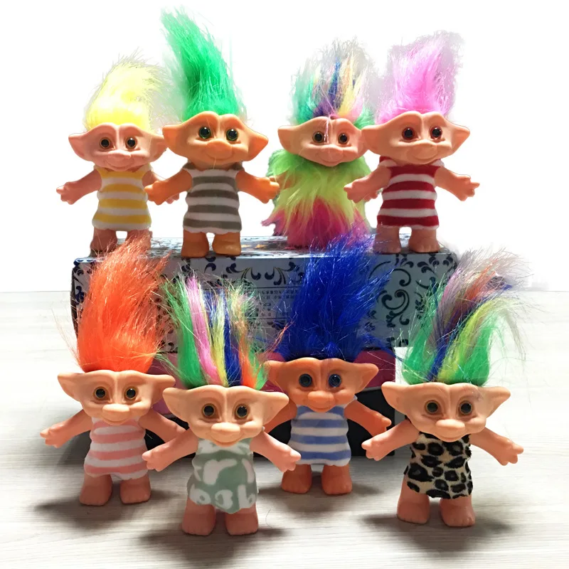 10 см Классическая одежда куклы тролли фигурки игрушки Leprechauns Russ Troll для детей