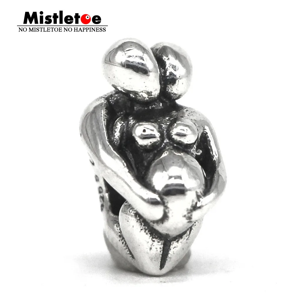 Омела 925 пробы серебряные очаровательные бусины подходят для европейского