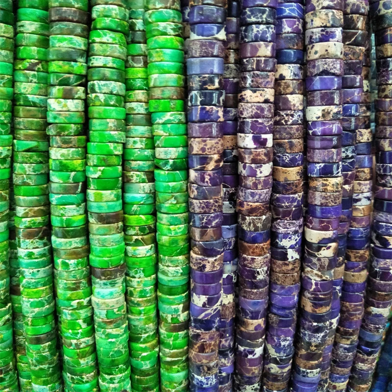 

Natural Purple Imperial Jaspers Beads Round Loose Stone Spacer Beads 2x4 3x6 3x8 3x10mm Pick Size DIY Jewelry Necklace Making