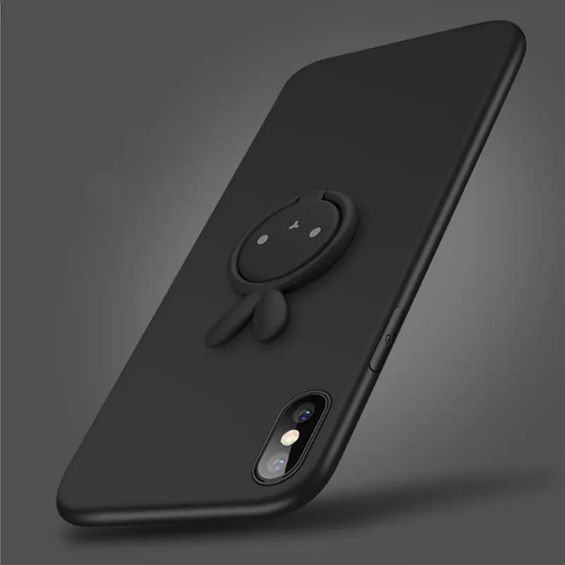 AHHROOU для iPhone 8 чехол с подставкой магнетизм Plus Мягкий кольцо держатель Защитный