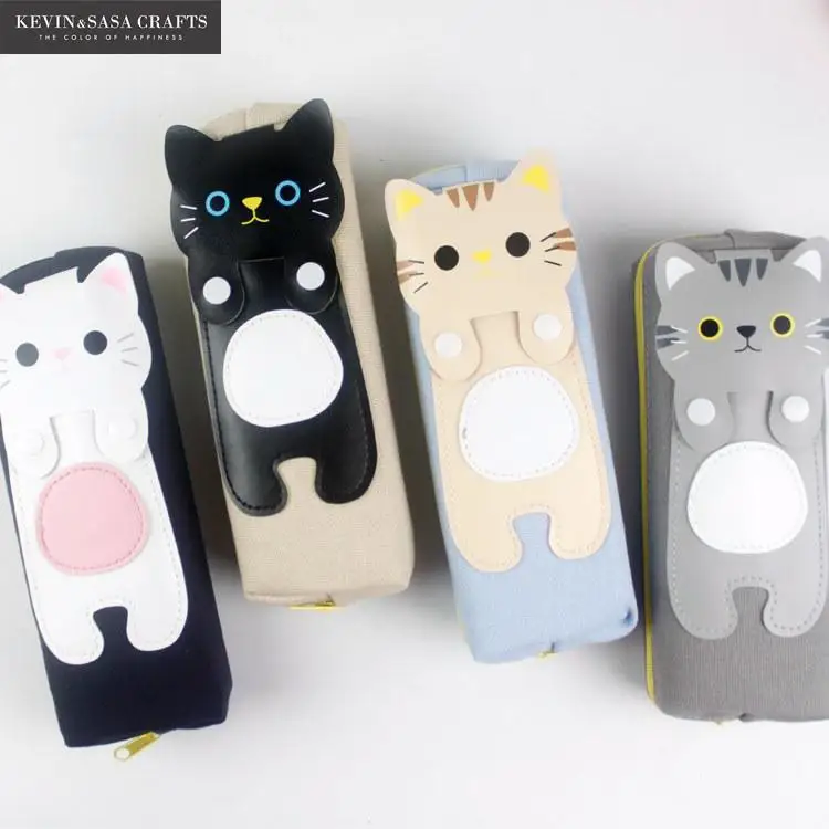 Чехол карандаш Kawaii Cat чехол для канцелярских товаров школьная поставка