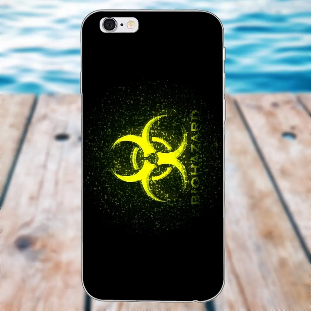 as picture Чехлы из ТПУ для Apple iPhone 4 4S 5 5C SE 6 6S 7 8 Plus X Galaxy Grand Core II Prime Alpha Модный логотип Biohazard - Цвет: as picture