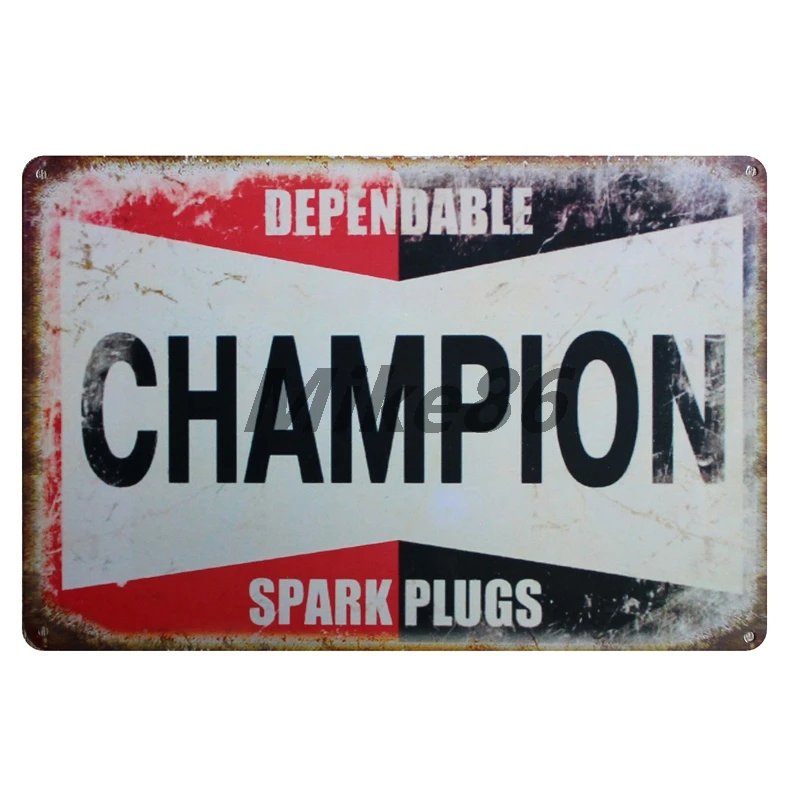 [Mike86] Castrol CHAMPION Motor oil Tin вывеска металлическая пластина постер картина на заказ