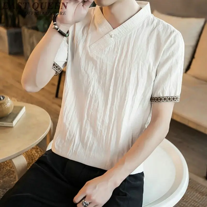 Традиционная китайская одежда для мужчин мужской китайский воротник-стойка