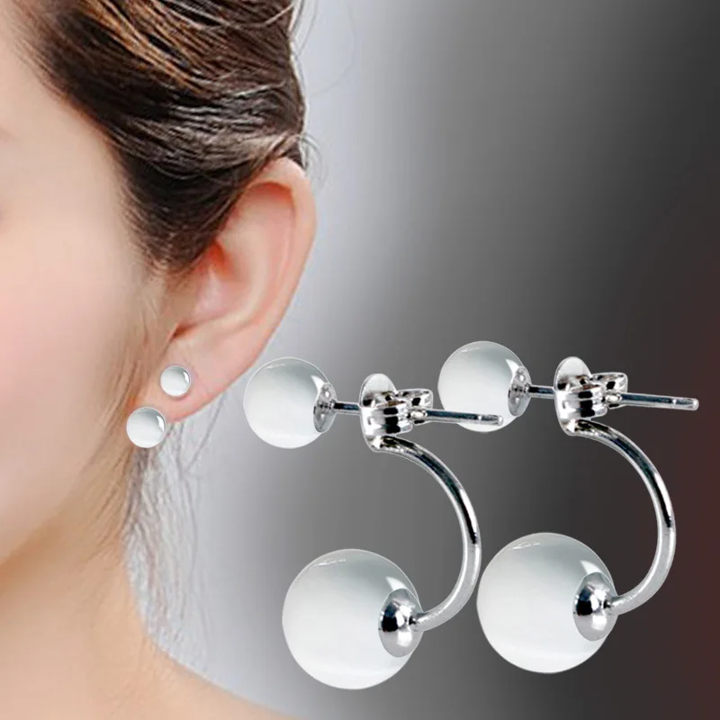

100% 925 sterling silver fashion natural opal stone ladies`stud earrings jewelry female Anti allergy birthday gift drop shipping